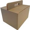Weboxes Scatola Bauletto 2 Onde 33 x 27 x 20,7cm (LxPxH) Confezione da 10 pezzi - Verde salvia