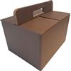 Weboxes Scatola Bauletto 2 Onde 33 x 27 x 20,7cm (LxPxH) Confezione da 10 pezzi - Marrone Scuro