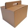 Weboxes Scatola Bauletto 2 Onde 33 x 27 x 20,7cm (LxPxH) Confezione da 10 pezzi - Avana