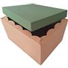 Weboxes Scatola Fondo e Coperchio 39,5 x 30,7 x 22,3cm (LxPxH) Avana Verde Scuro - Confezione da 10 pezzi
