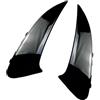 Kacepar Copertura per spoiler posteriore, copertura per bocchetta dell'aria del paraurti posteriore, compatibile con Mercedes-Benz CLA Classe C C118, nero lucido