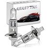 Asasytal Lampadine Alogene per Fari H1 24V 70W Faro per Auto a Luce Gialla 3000K, Fari per Camion, Veicoli Pesanti con Sistema a 24V e Kit di Sostituzione per Fendinebbia per Veicoli, 2 Pezzi