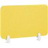 Beliani Pannello Divisorio Fonoassorbente per scrivania in PET giallo 80 x 40 cm