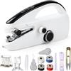 aiMaKE Macchina da Cucire Portatile,Elettrica a 2 Velocità,Macchina da Cucire Elettrica Portatile con Accessori Cucito,per Vestiti,Tende in Tessuto,DIY,Casa e Viaggio(Black)