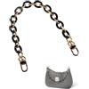 MEGAVOW 1 pezzi Tracolla Catena per Borsa Donna, Cinghia Tracolla per Borsa, Manico Piatto a Catena, Accessori per Borse Fai-da-te Uncineto Borsa a Mano, Nero, 40 cm