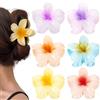 Tunejoy Fermaglio Capelli a Fiori Colorato 6 Pezzi Mollettone Capelli Plastica Elegante Grande Pinze Antiscivolo per Donne Ragazze Acconciature Accessori Mollette Resistenti