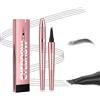 TENGWA Microblading Matita Sopracciglia Trucco a Lunga Durata Eyebrow Pencil Grigio 2 Pezzi Make Up 3D Waterproof Novità 2025 Crea Sopracciglia Naturali e Ben Definite