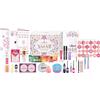 essence XMAS treasure box DIY ADVENT CALENDAR, calendario dell'avvento beauty fai-da-te, 24 prodotti make-up, con bustine di carta e adesivi