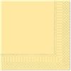 FATO Tovagliolo 2 veli in cellulosa crema cm 24x24 (100 pezzi) - Cellulosa - Crema