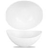 CHURCHILL Insalatiera ovale linea moonstone churchill in ceramica vetrificata cm 14,3 x 10,5 - Bianco - Ceramica Fine China Con Alumina