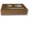 S D G Contenitore asporto 2 bicchieri in carta marrone cm 16x10 (20 pezzi) - Marrone - Cartone