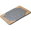 STILCASA Tagliere giusto per pinsa e pizza in acciaio inox e legno cm 29,5x23 - Acciaio,naturale - Legno,acciaio Inox