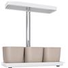 Outsunny Lampade per Pianta da 42 Luci LED con 3 Vasi, Timer e Illuminazione Regolabile, 45x18.8x47.8 cm, Bianco | Aosom Italy