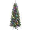 HOMCOM Albero di Natale 180 cm Illuminato con 250 Luci Bianche e Colorate, 899 Rami e 9 Modalità di Illuminazione | Aosom Italy