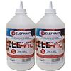 Elephant Chemical Products DuoPack | Colla vinilica per Legno D3 ELEVIL2252 - Super Collante professionale 2x1kg