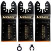 EZARC Carburo Lame Utensile Multifunzione 3 Pezzi, Accessori per Utensili Oscillanti Multitool Ideale per Taglio di metallo, Chiodi in acciaio, Bulloni, Viti
