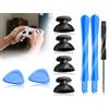 AOYEGIC Tappo Joystick Da 9 Pezzi Compatibile Con Controller Ps5, Accessori Di Ricambio Per Tappo Joystick E Kit Di Riparazione Compatibile Con Controller Playstation 5 (Nero)