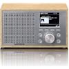 Lenco DAR-017 DAB+ Radio - Radio compatta DAB+ con Bluetooth 5.0 - Memoria stazioni - Ricevitore FM - 2 sveglia - 3 Watt RMS - 3,5 mm AUX - legno