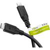 goobay Cavo USB C a USB C con Thunderbolt 4, USB 4.0, 20 Gbit/s/100 W, cavo dati USB Type-C con Power Delivery PD, ricarica rapida per hub, cellulari, docking station, 3m, 74198