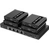 PremiumCord Splitter HDMI 1-4 + Extender via CAT6/6a/7, Ultra HD 4K@30Hz a 70m, alloggiamento in metallo, 4 ricevitori con alimentatori, Dolby TrueHD, 3D, EDID, CEC, HDCP2.2