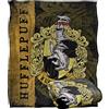 LOGOVISION Harry Potter Harry Potter House Crest Hufflepuff Coperta super morbida al tatto setoso - 152 x 127 cm