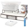 VOUNOT® 2 Pezzi Contenitori Sottoletto, Borsa di immagazzinaggio con Sacchetti Sottovuoto Salvaspazio Riutilizzabili, per Vestiti, Lenzuola, Piumoni, Cuscini, Coperte