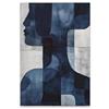 A.S. Création DD133187 - Stampa su tela con viso astratto, colore: blu, bianco, 40 x 60 cm