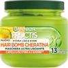 Garnier Fructis Maschera Ultra Lisciante, Per Capelli Crespi e ribelli, Effetto Luminoso, Con Olio di Argan e Cheratina Vegetale, Hydra Liss & Shine, 320 ml