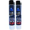 AABCOOLING Compressed Gas Duster FLEX 750ml - Set di 2 Pezzi - Aria Compressa Con un Tubo Flessibile, Accessori PC, Spray per Pulire PC, Pulizia Computer