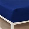 Bassetti Lenzuola Singole, Lenzuolo Sotto con Angoli Singolo 90x200 cm - Lenzuolo in Cotone 100% Cotone, Made in Italy - Col. Oltremare Da