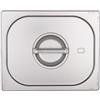 METRO Professional Coperchio per Contenitori GN 2/3 con Maniglia, Acciaio Inox, 35.4 x 32.5 cm, Adatto a Forno e Lavastoviglie