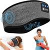 LOVE EYE Cuffie per dormire senza fili Bluetooth 5.4, fascia per dormire e fare sport, fascia morbida con auricolari per uomini e donne