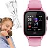 Generico Smartwatch 4G Per Bambini Con Localizzatore GPS, Videochiamata/telefonata/chat Vocale, SOS, Fotocamera, Giochi Puzzle, Torcia, Sveglia, Ricaricabile Tramite USB Smartwatch Per Bambini E Bambine