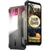 Ulefone Armor 24 Rugged Phones, 1000LM Camping Light IP68/69K, 22000mAh(66W), MTK Helio G96 24GB+256GB Android 13, 64MP+64MP Night Vision Camera, 6.78 FHD+ Corning Gorilla Screen, Dual 4G, IR Blaster