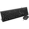 V7 Set tastiera e mouse con cavo USB e adattatore PS2 - IT