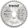 Trend Lama per Sega Circolare in Legno, Diametro 180 mm, Foro 30 mm, 40 Denti, Taglio 2,4 mm, Angolo +10°, Metallo Duro (TCT), Finitura Fine, CSB/18040