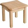 Aibiju Poggiapiedi in legno, piccolo poggiapiedi, panchina, sgabello, pouf, sgabello basso per fiori, sgabello in legno, (naturale),JPRF-1352