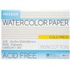 MEEDEN Taccuino di carta per acquerello: 20 fogli di taccuino per acquerello 53 x 38 cm, 100% cotone, 300 g/m², blocco di carta per acquerello senza acidi per acquerello, guazzo, inchiostro - Grana
