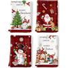 Arquiel Natale Pupazzo Di Neve Babbo Natale Claus Gnomo Set Di 4 Strofinacci Cucina Strofinacci Cotone 100% Assorbente Canovacci Cucina Decorazione Regali Di Vacanza 48 Cm X 70 Cm