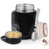 Pmueuff Thermos per Alimenti 900 ml Contenitore Termico per AlimentI Caldi in INOX Thermo per Alimenti con Cucchiaio Pieghevole Thermos Cibo Caldi Portavivande Termico per Zuppa, Pasta, Frutta