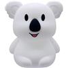 Tianhaixing Luce notturna a forma di animale, ricaricabile, in morbido silicone (senza BPA), luminosità regolabile e 9 colori tramite controllo touch e telecomando (grande Koala)