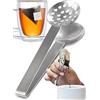 ORBLUE Spremiagrumi Manuale ORBLUE in Acciaio Inox con Colino, Mini 2 Pinze per Spremi Bustine di Tè e Porta Bustine Zucchero - Design Elegante e Resistente