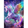 NEWENMO Bellissimo Cavallo Diamond Painting Kit per Adulti,5D Ali Dell'Arcobaleno Pittura Diamante Kit,Fai Da Te Animali Diamond Art Kit Completo,per Adulti Principianti Decorazione Casa 30x40cm