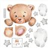 Housoutil Adesivo Per 2 Set Adesivo Interruttore Orso Adesivi Murali Gommette Decorazione Applique Da Parete Pvc Etichetta Adesivo