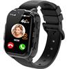 JUBUNRER 4G Smartwatch Bambini GPS Telefono Videochiamata SOS Sveglia Contapassi Fotocamera Giochi Calcolatrice Impermeabile Orologio Bambina Bambino Ragazzi Ragazze 3-12 Anni Regalo-
