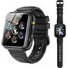 Tzzulsx Smartwatch Bambini 24 Giochi, Orologio Smartwatch Bambini con Contapassi Calorie, Lettore Musicale, Torcia, Sveglia, Fotocamera, Regalo di Compleanno per 4-12 Anni [Scheda SD integrata]