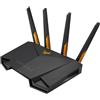 ASUS TUF Gaming AX3000 V2 router wireless Gigabit Ethernet Dual-band (2.4 GHz/5 GHz) Nero, Arancione