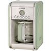 Ariete 1342 Macchina per Caffè Americano - 12 tazze - Caraffa in vetro temperato - Programmazione fino a 24 ore - Autospegnimento - 2000 Watt - Verde