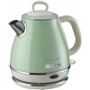 Ariete 2868 Bollitore Elettrico Vintage 1 Litro - Infusi, Tè e Tisane - Autospegnimento - Acciaio Inox - 1 Litro - 1600 Watt - Verde