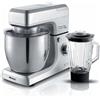 Ariete 1598 Gourmet Professional 7L Metal - Impastatrice Planetaria con Frullatore - Ciotola in Acciaio Inox - 7 L - Caraffa in vetro - 1200 Watt - 6 velocità